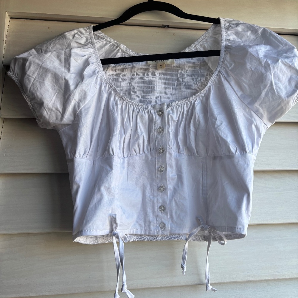 LA Hearts Top Size M White